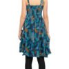 Swing Dress - blue feather - organic cotton