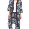 Organic Cotton Bathrobe - grey