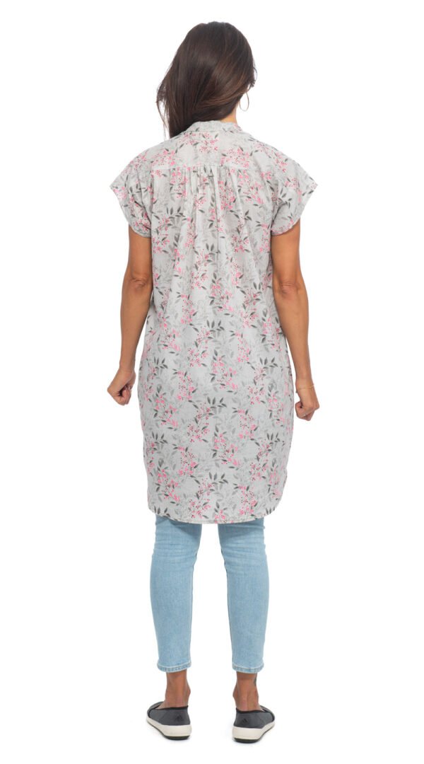 CP5145-CL-B Chelsea Tunic - grey+pink - cotton