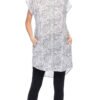 Chelsea Tunic - white leopard - cotton