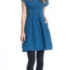 Olivia Dress - royal peacock - organic cotton
