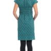 Olivia Dress - teal peacock - organic cotton