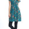 Olivia Dress - turquoise wonderful - organic cotton