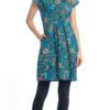 Olivia Dress - turquoise wonderful - organic cotton