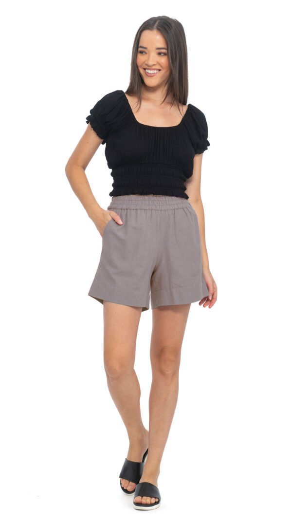 Newport Shorts - mushroom - linen/cotton