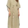 Long Kaftan - olive - cotton