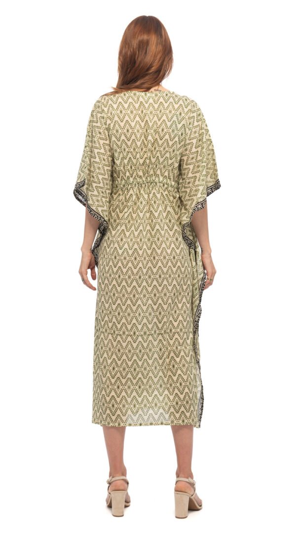 Long Kaftan - olive - cotton
