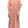 Long Kaftan - red - cotton