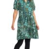 Althea Dress - precious teal - organic cotton