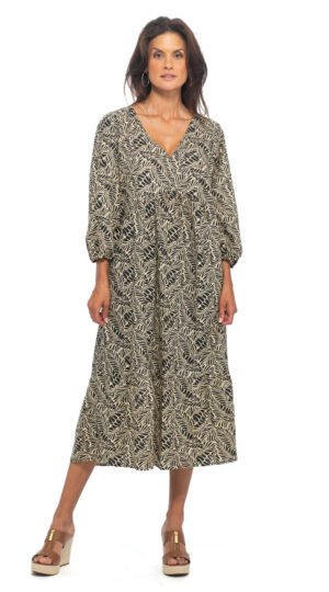 Celeste Dress - black fern - org.cotton