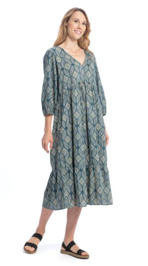 Celeste Dress - sky - organic cotton