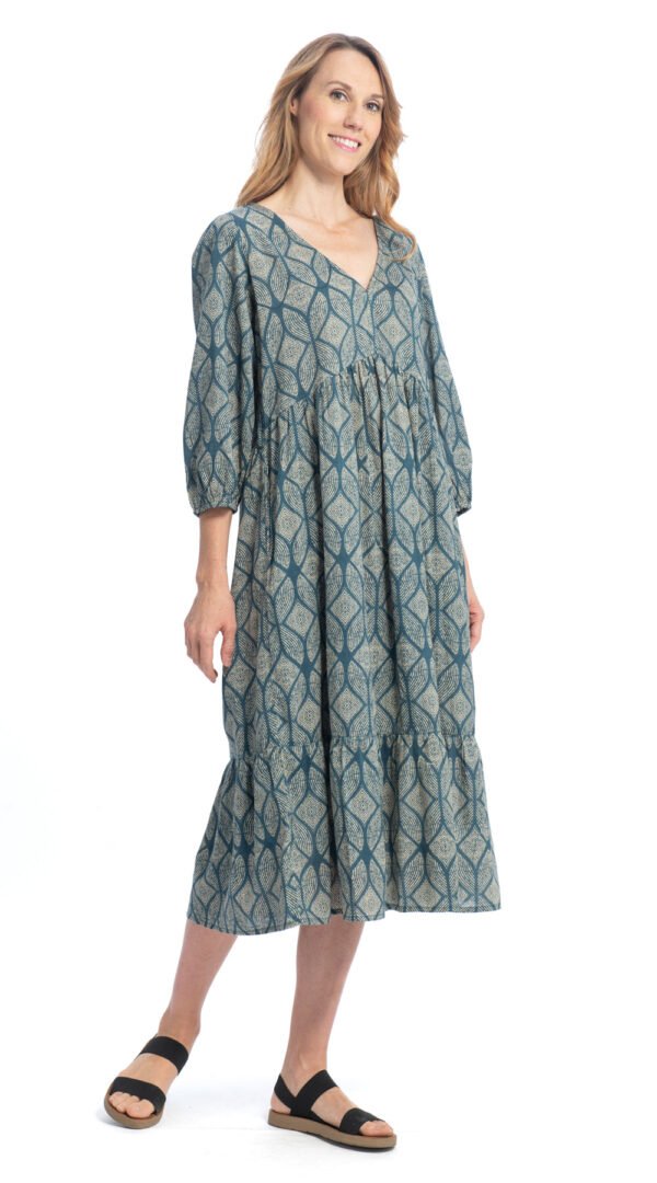 Celeste Dress - sky - organic cotton