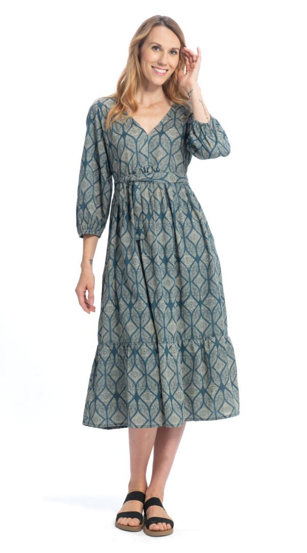 Celeste Dress - sky - organic cotton