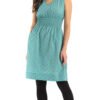 Frankie Dress - turquoise+gold - cotton