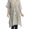 Short Kaftan - grey - cotton