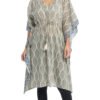 Short Kaftan - grey - cotton