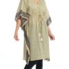 Short Kaftan - olive - cotton