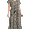 Sunita Dress - black fern - organic cotton