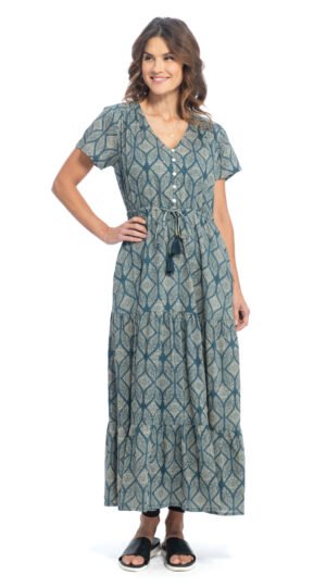 Sunita Dress - sky - organic cotton