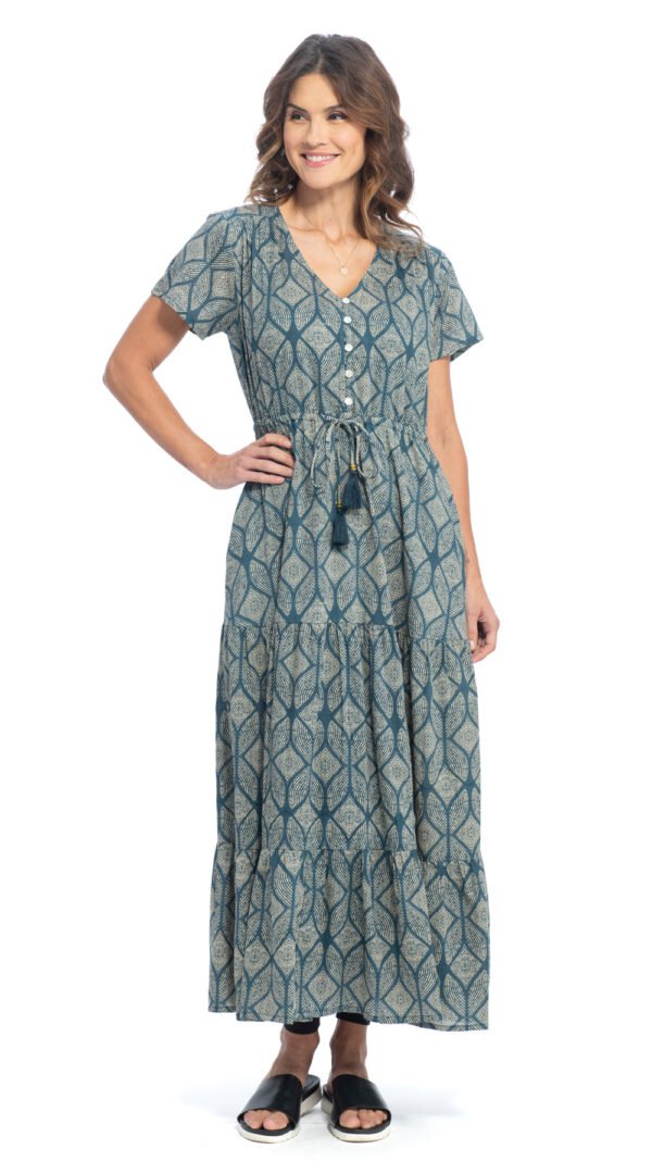 Sunita Dress - sky - organic cotton