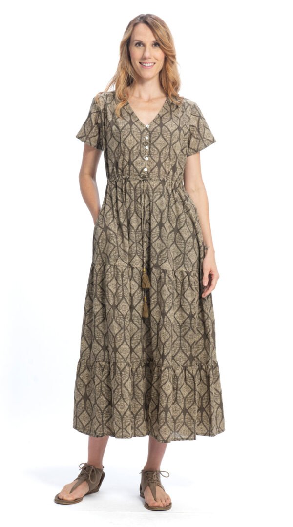 Sunita Dress - sand - organic cotton
