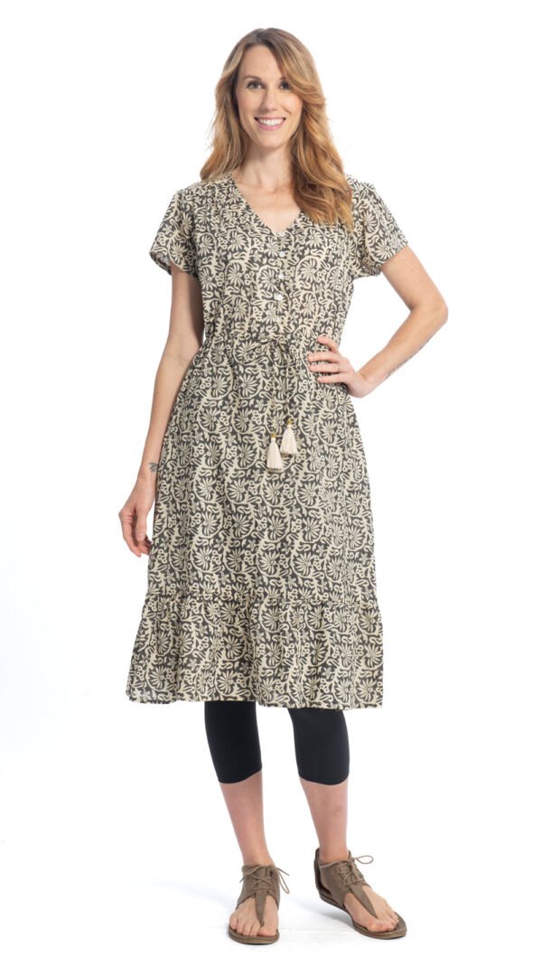 Shanti Dress - moonbeam - organic cotton