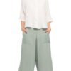 Cotton Gauze Jammin Capris - agave