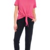 Tie Top - tea rose - organic cotton