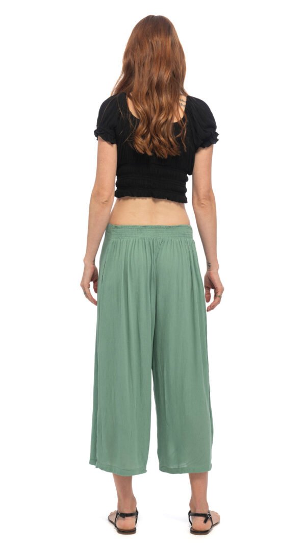 RC33-AG-B Courtenay Capris - agave - rayon crepe