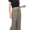 Courtenay Capris - khaki - rayon crepe
