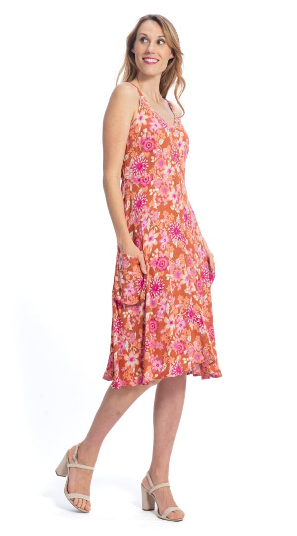 Malibu Dress - wild ginger - rayon crepe