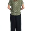 Tie Top - moss - rayon crepe
