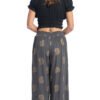 Roxy Pants - grey gold - rayon crepe