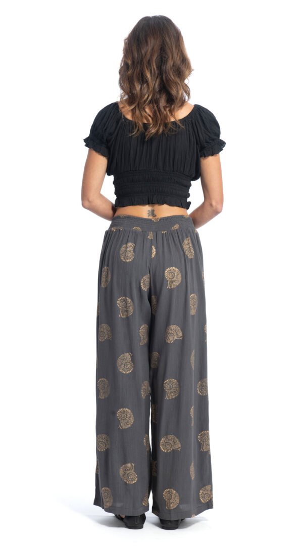 Roxy Pants - grey gold - rayon crepe