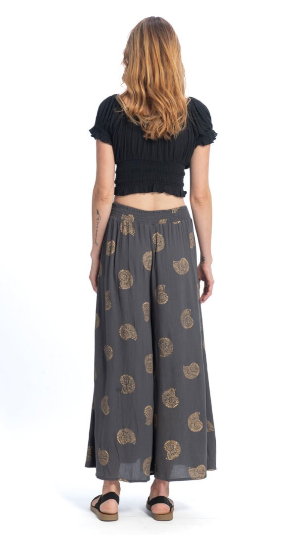 Phoenix Pants - grey gold - rayon crepe