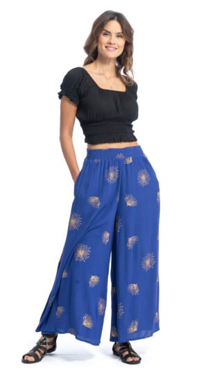 Phoenix Pants - royal gold - rayon crepe