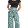 Mesa Pants - jade floral - rayon crepe
