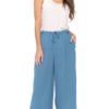 Courtenay Capris - blue - rayon crepe