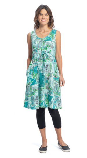 Rachel Dress - aquamarine - rayon