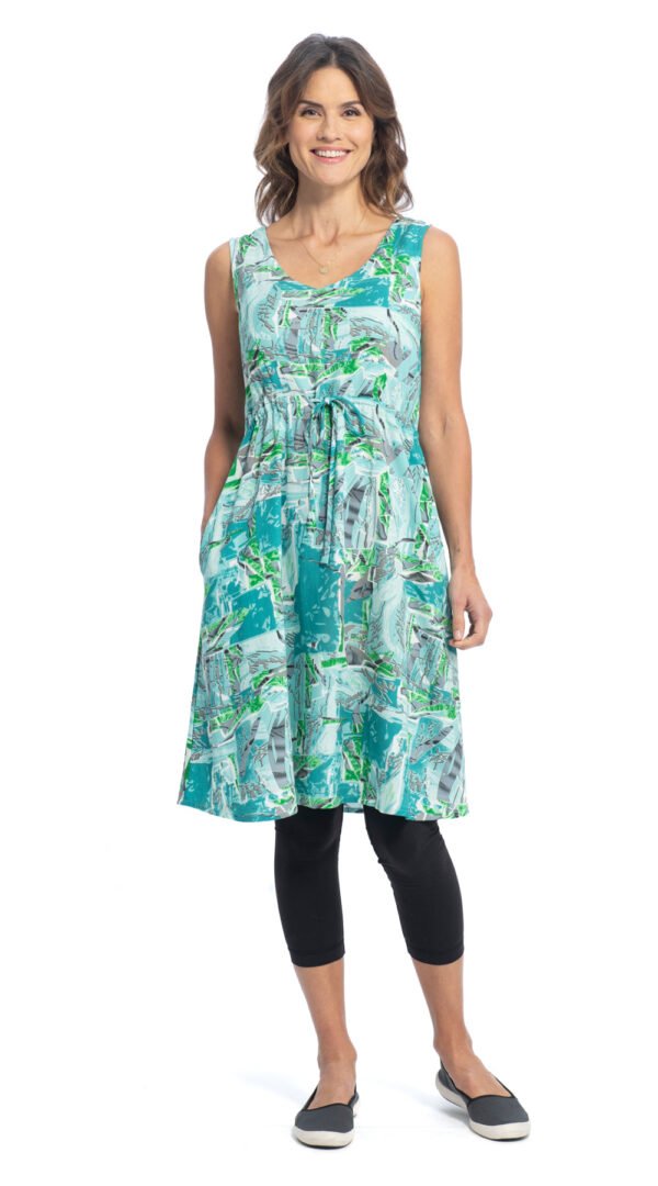 Rachel Dress - aquamarine - rayon