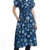 Victoria Dress - royal+white - rayon
