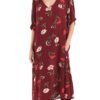 Karma Dress  - maroon crepe