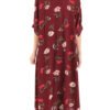 Karma Dress  - maroon crepe