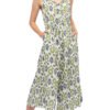 Marley Jumpsuit - olive ikat - rayon