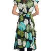 Swing Dress - leaf print