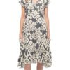 Swing Dress - grey tribal