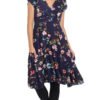 Swing Dress - navy flower