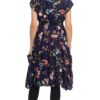 Swing Dress - navy flower