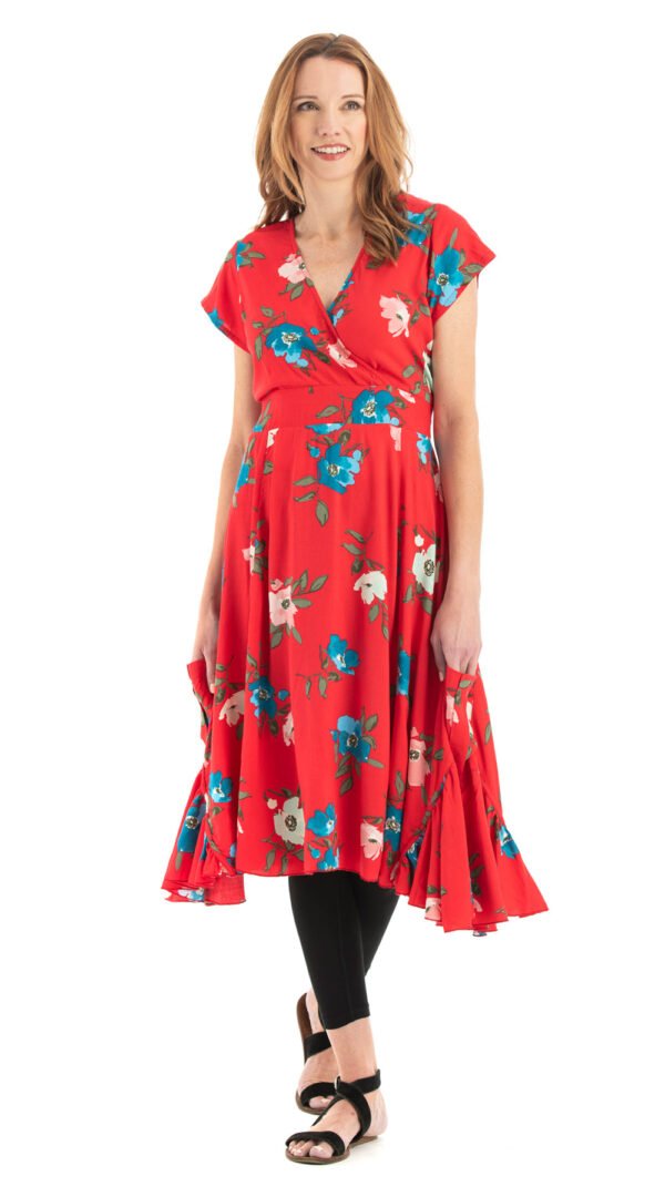 Swing Dress - scarlet