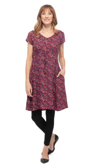 Robyn Dress - cranberry - rayon